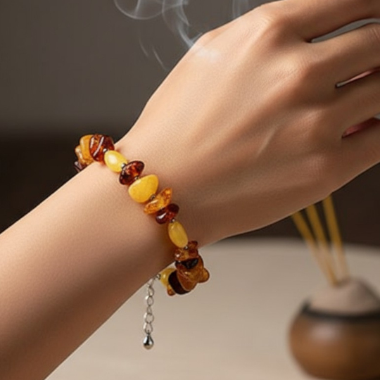 bracciale con inserti irregolari