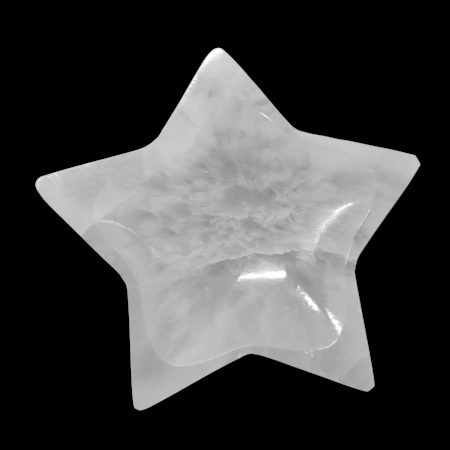 piattino stella selenite