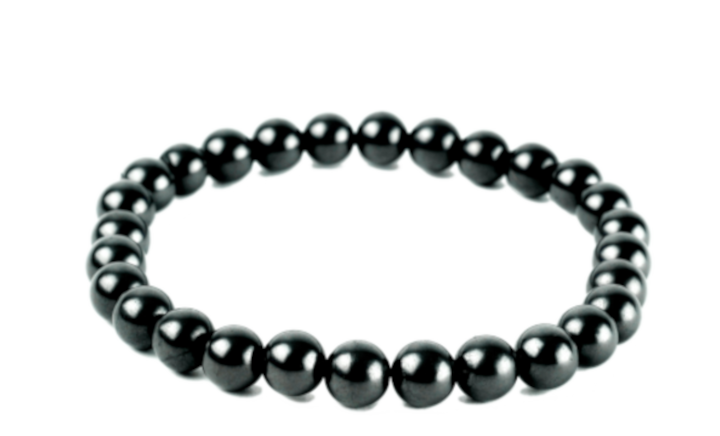 pendente in shungite - forma tonda con orma