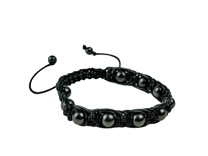 pendente in shungite - forma tonda con incisione