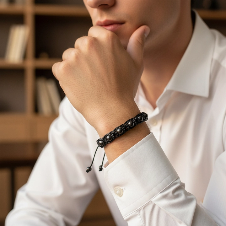 pendente in shungite - shambalam indossato